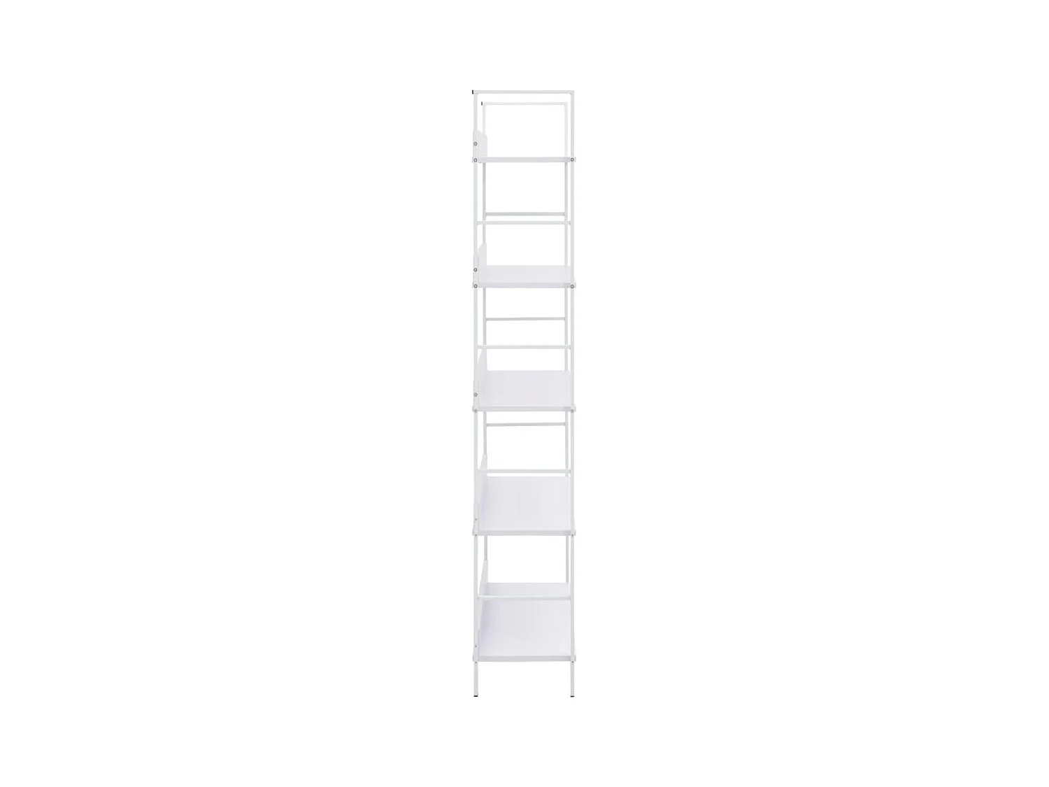 Bibliothèque à 5 niveaux Blanc 60x27,6x158,5 cm Aggloméré