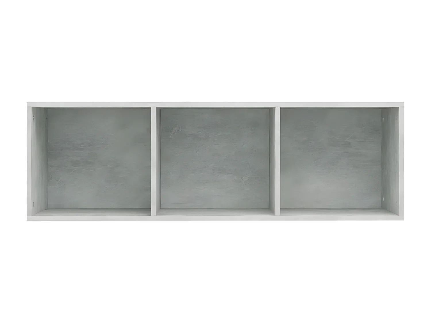 Boekenkast/tv-meubel 36x30x114 cm bewerkt hout betongrijs