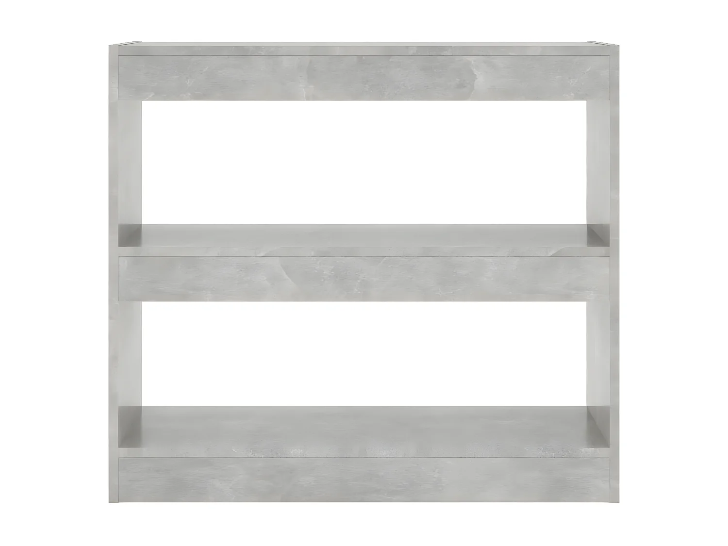 Bibliothèque/Séparateur de pièce Gris béton 80x30x72 cm