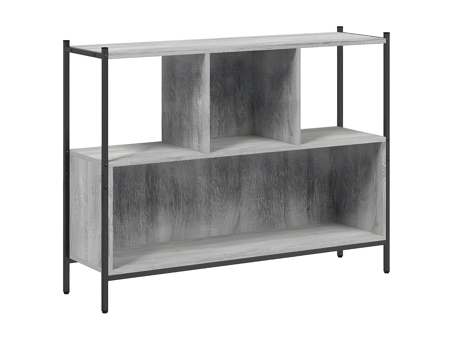 Estantería madera de ingeniería gris Sonoma 102x28x77,5 cm