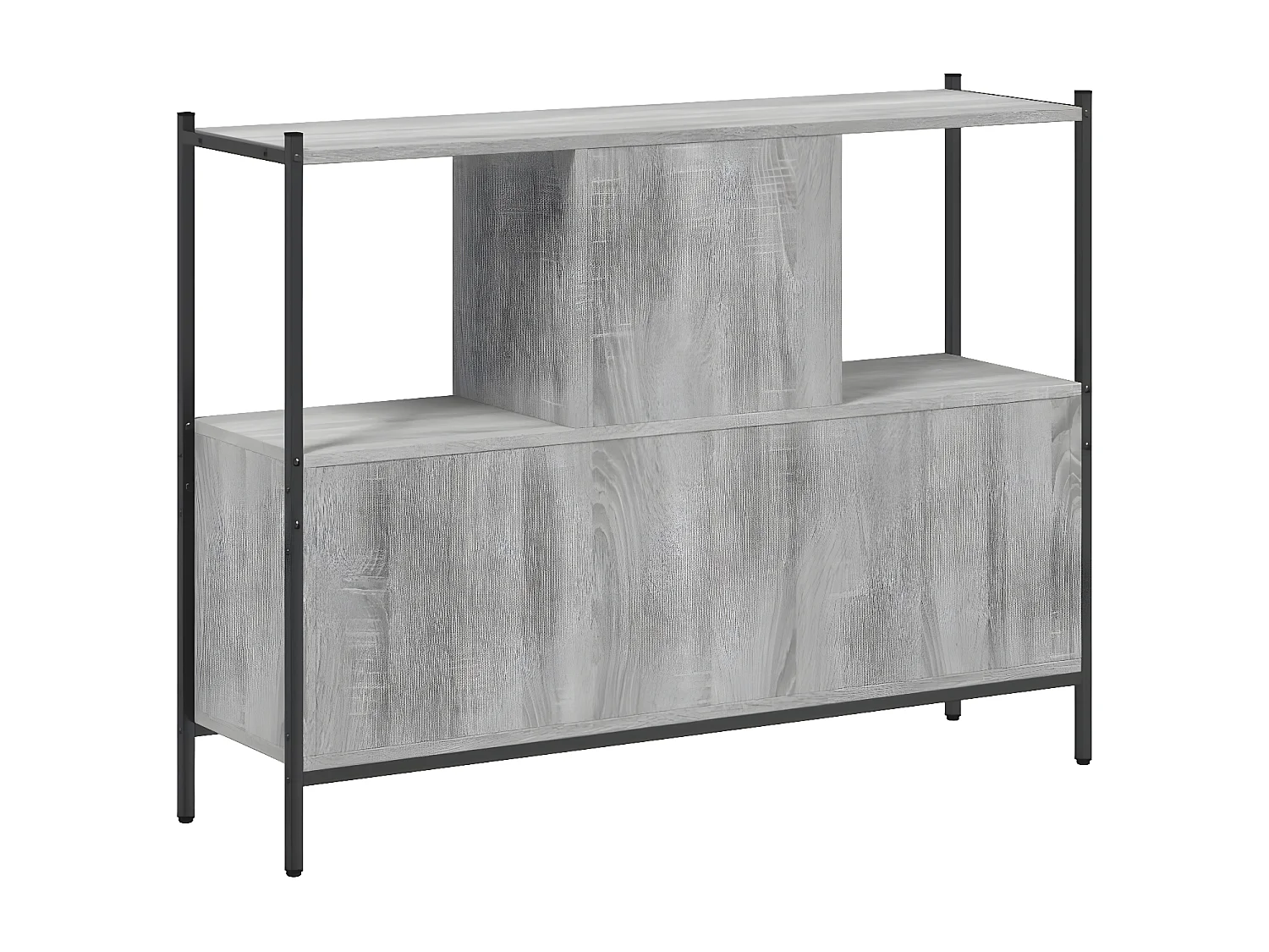 Estantería madera de ingeniería gris Sonoma 102x28x77,5 cm