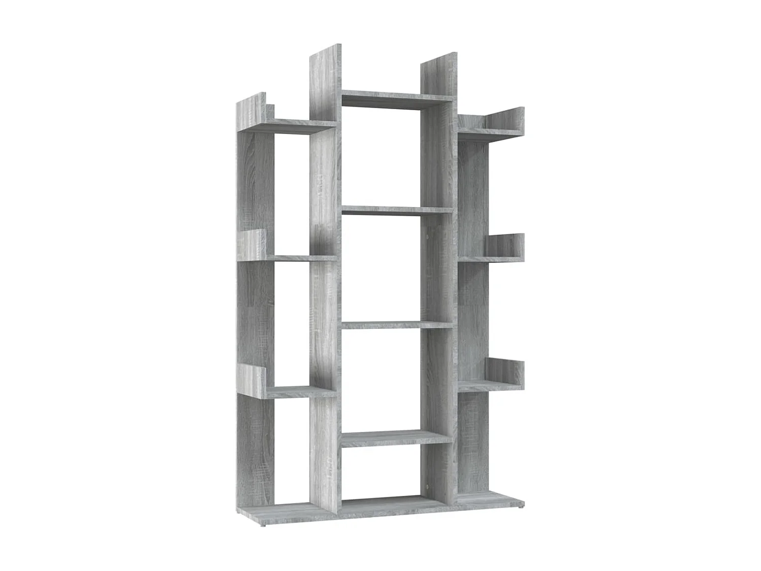 Bibliothèque Sonoma gris 86x25,5x140 cm Bois d'ingénierie