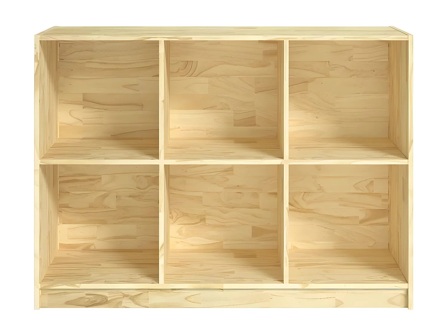 Estantería de madera maciza de pino 104x33x76 cm