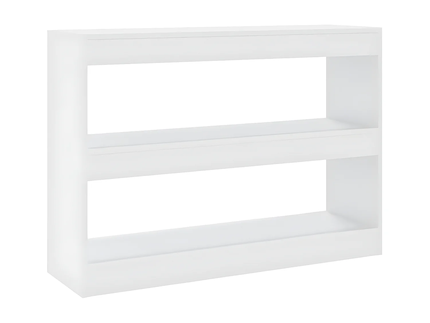 Bibliothèque/Séparateur de pièce Blanc 100x30x72 cm