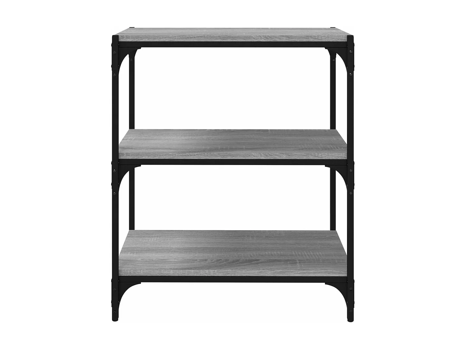 Bibliothèque Sonoma gris 60x33x70,5 cm Bois d'ingénierie acier