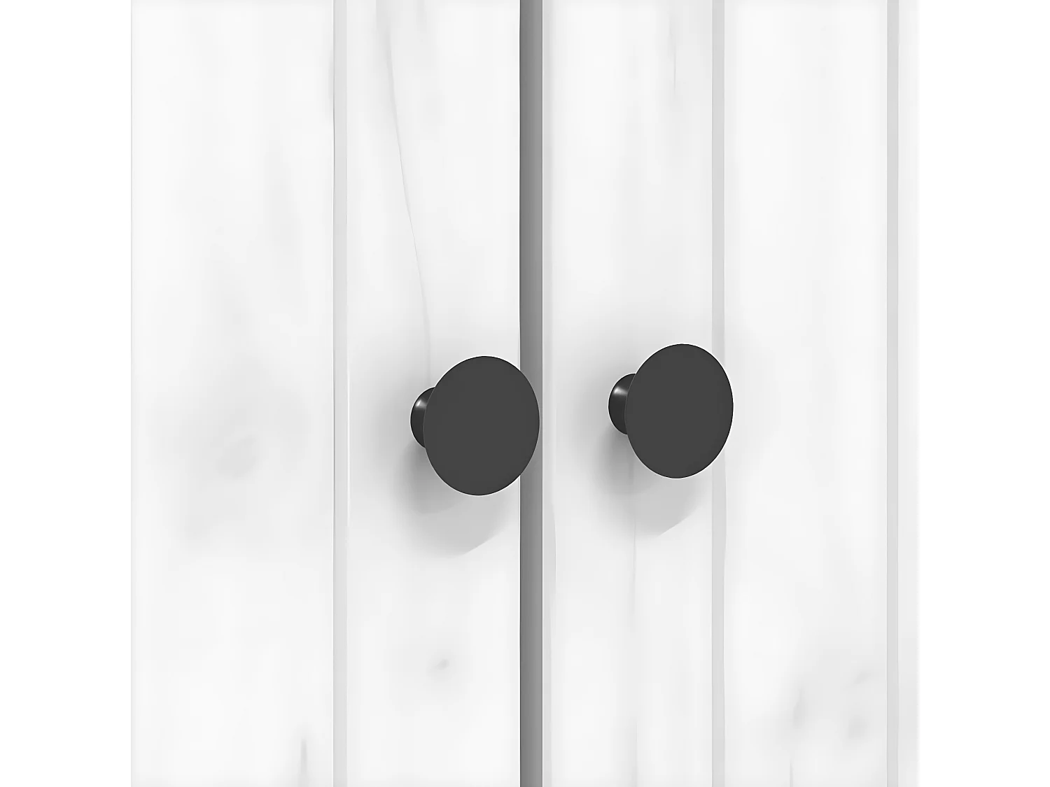 BoekenkastukkenBODO 82x40x173 cm massief grenenhout wit en bruin