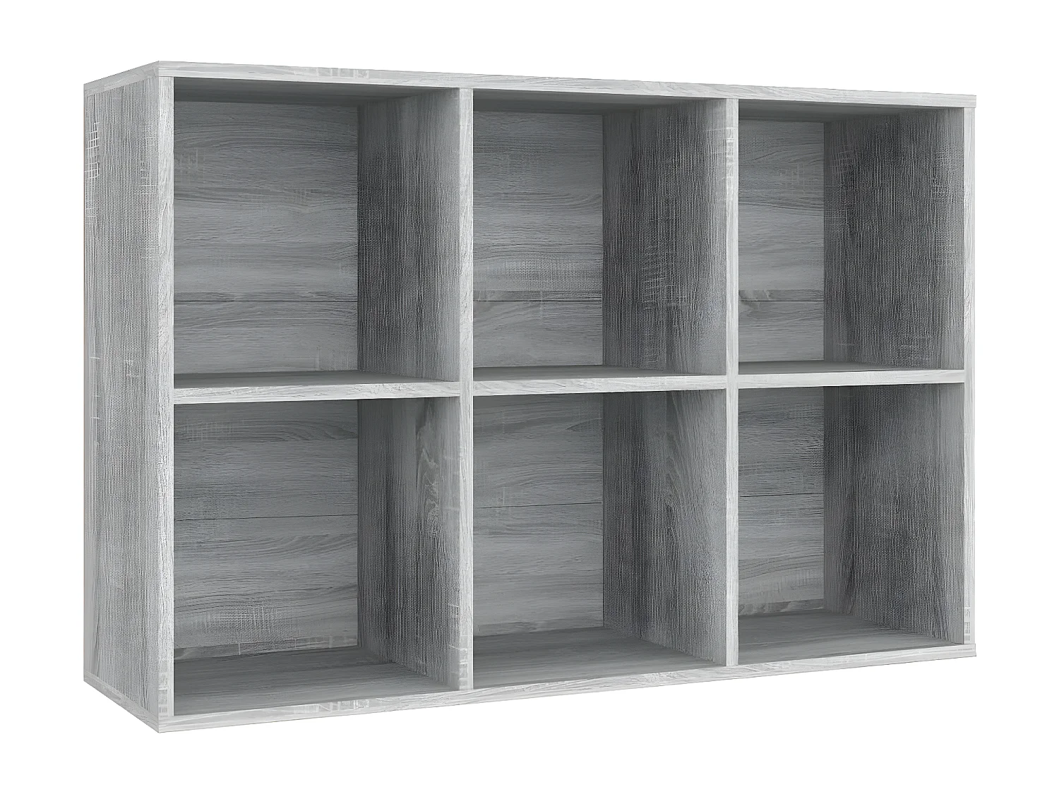 Bibliothèque/Buffet Sonoma gris 66x30x98 cm Bois d'ingénierie