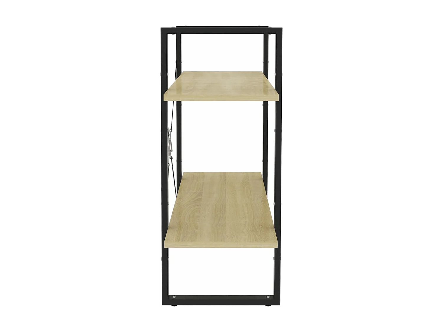 Bibliothèque à 2 niveaux Chêne sonoma 80x30x70 cm Aggloméré