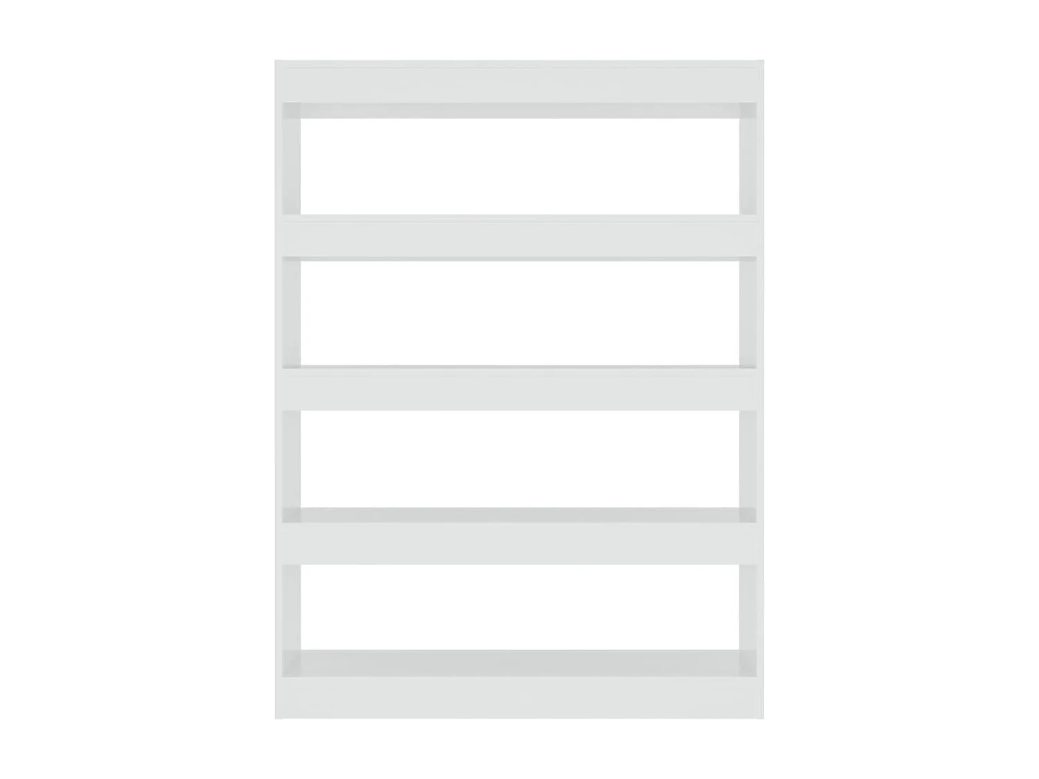 Bibliothèque/Séparateur de pièce Blanc brillant 100x30x135 cm