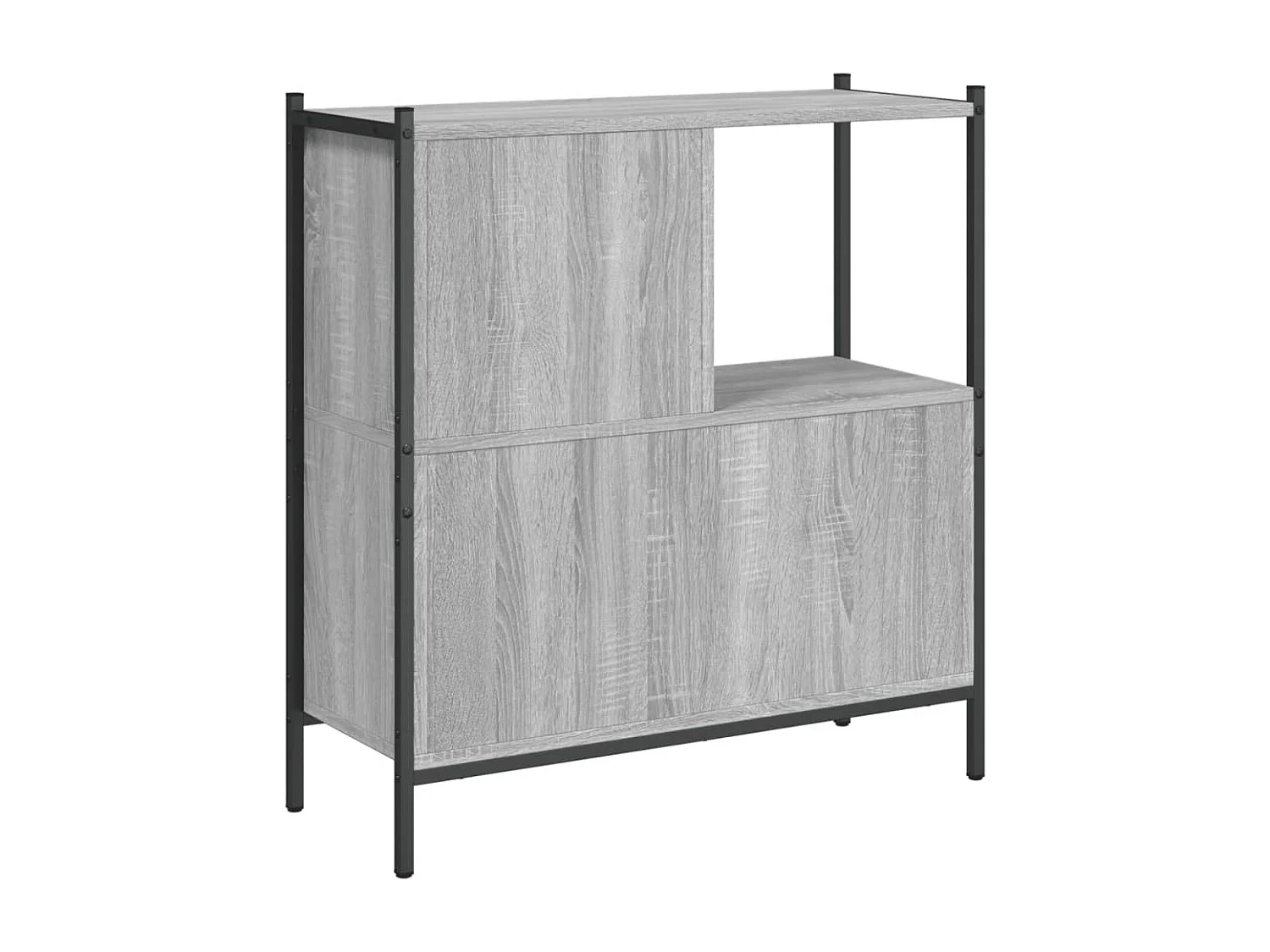 Estantería madera de ingeniería gris Sonoma 72x28x77,5 cm