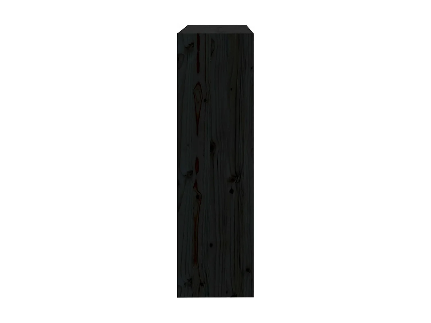 Bibliothèque/Séparateur de pièce Noir 80x30x103,5 cm Pin solide