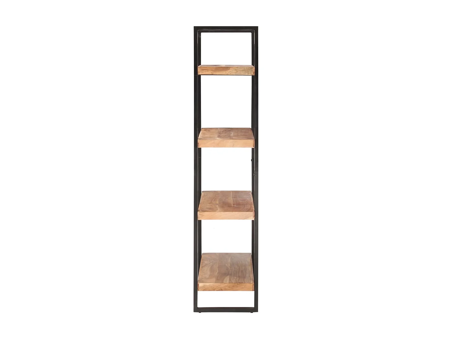 Estantería de 4 niveles madera maciza de acacia 120x40x180 cm