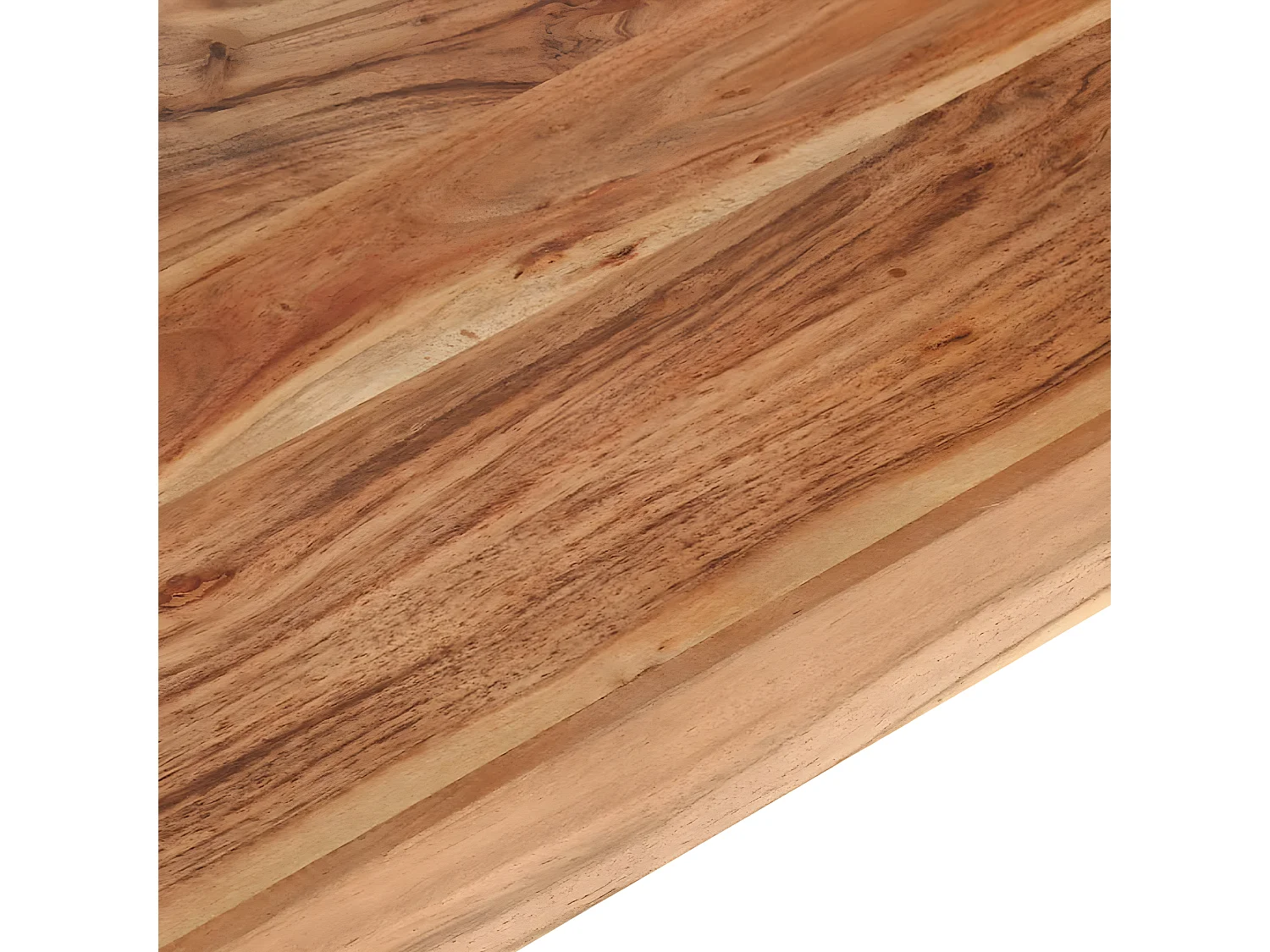 Estantería de 4 niveles madera maciza de acacia 120x40x180 cm