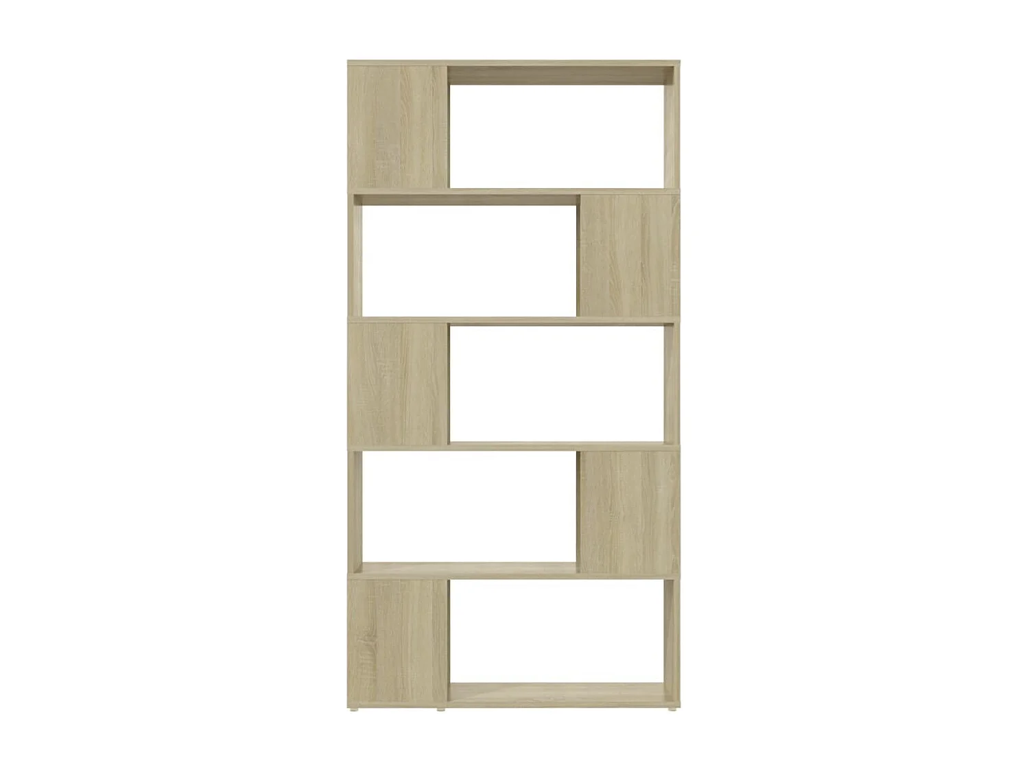 Librería separador contrachapada roble Sonoma 80x24x155 cm