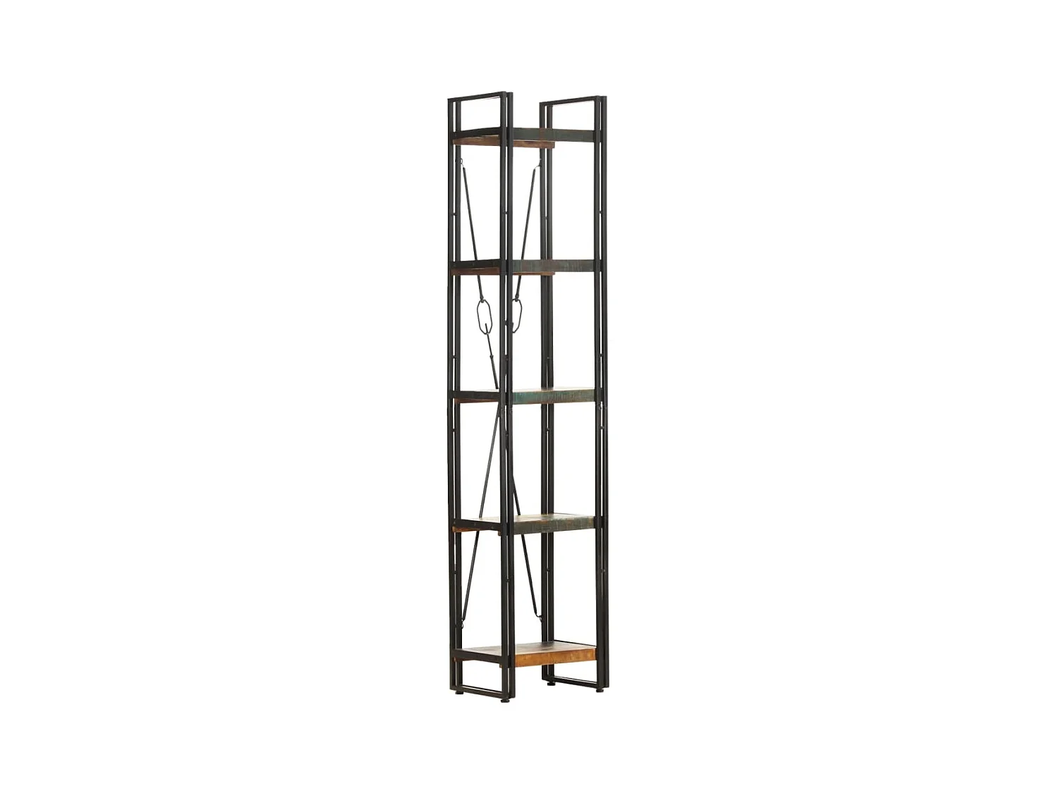 Bibliothèque 5 niveaux 40x30x180 cm Bois de récupération massif