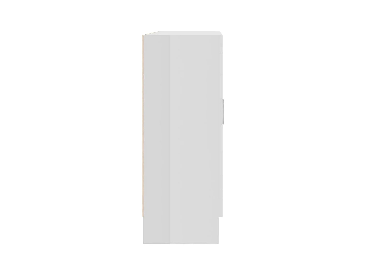 Bibliothèque Blanc brillant 82,5x30,5x80 cm Aggloméré