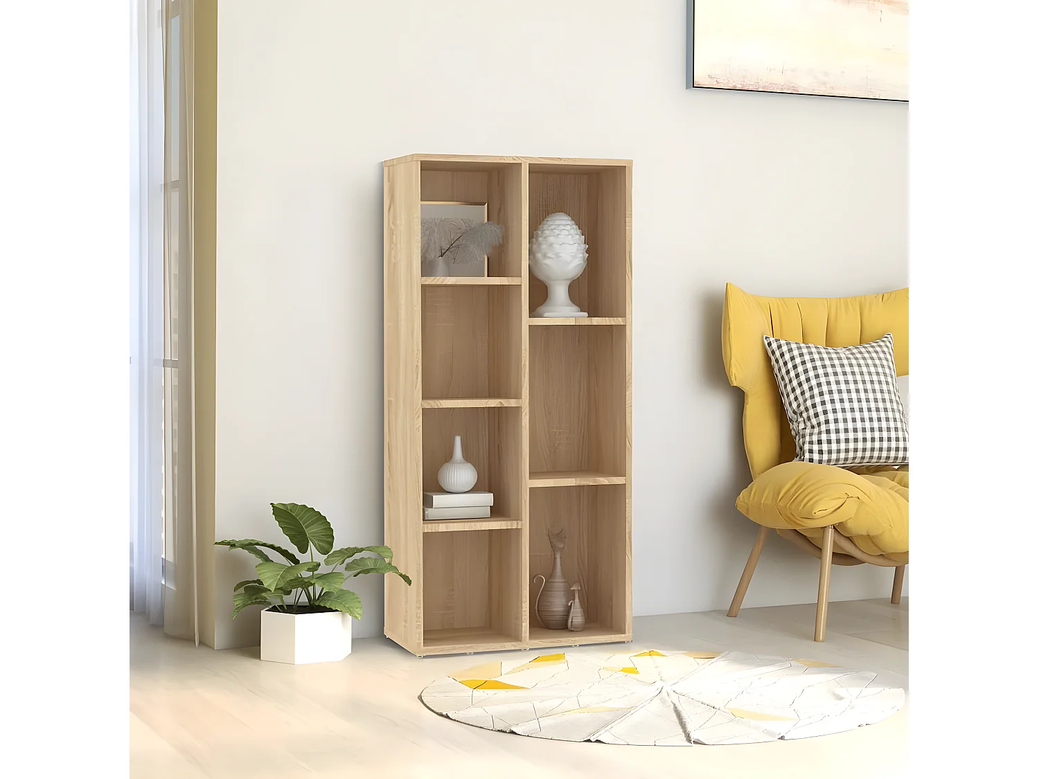 Bibliothèque Chêne Sonoma 50x25x106 cm Aggloméré