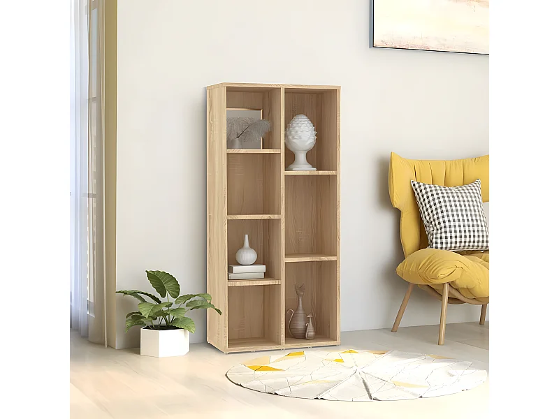 Bibliothèque Chêne Sonoma 50x25x106 cm Aggloméré