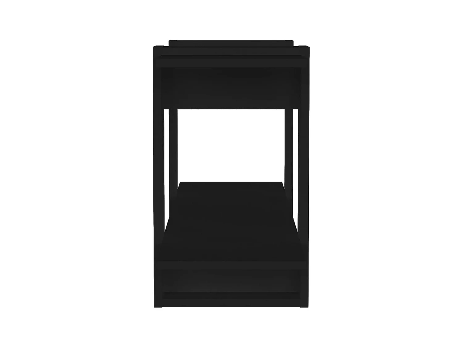 Bibliothèque Noir 100x30x51 cm Bois d'ingénierie