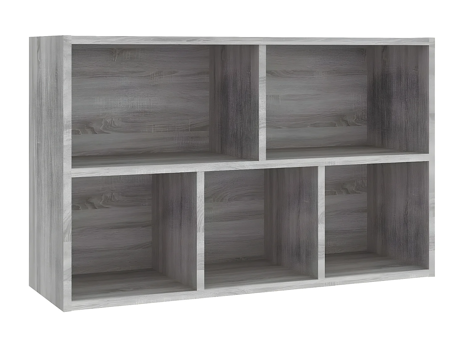 Bibliothèque/Buffet sonoma gris 50x25x80 cm bois d'ingénierie