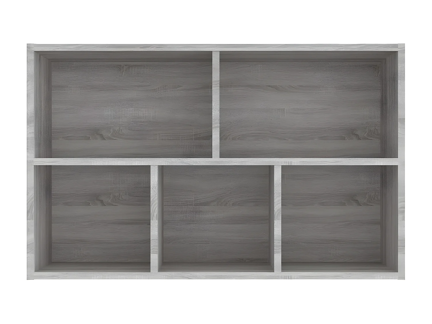 Bibliothèque/Buffet sonoma gris 50x25x80 cm bois d'ingénierie