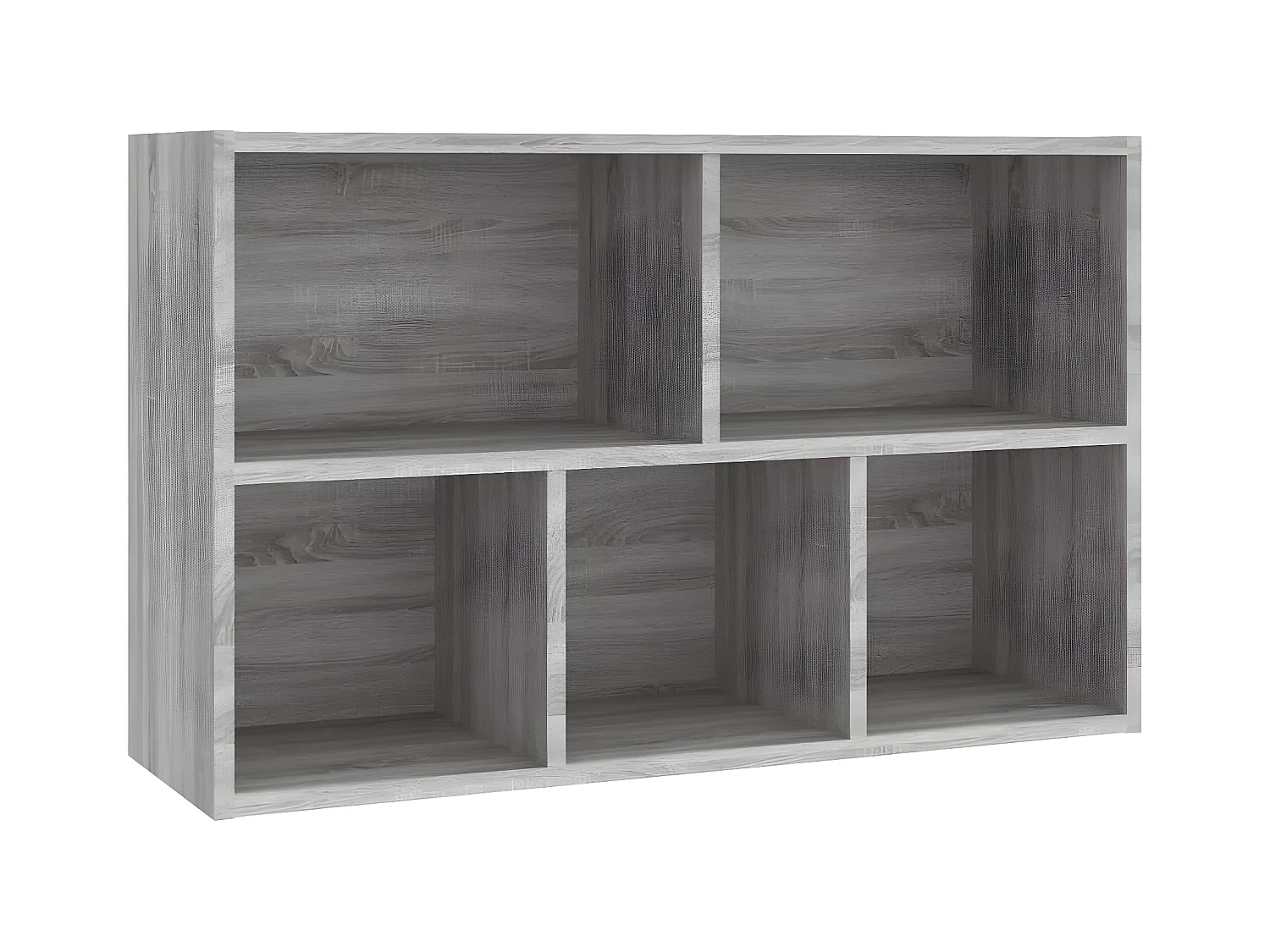 Bibliothèque/Buffet sonoma gris 50x25x80 cm bois d'ingénierie