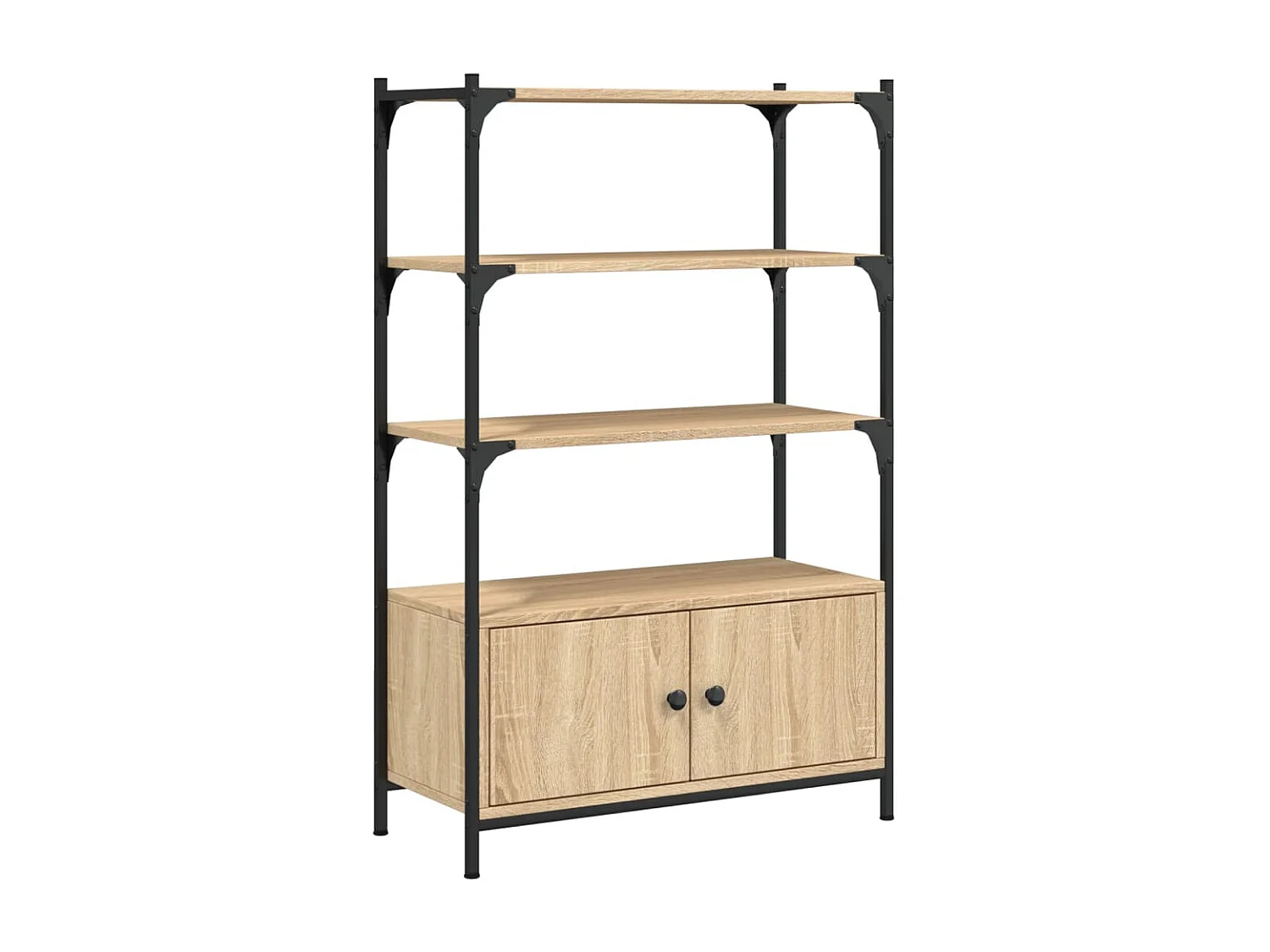 Estante c/ 3 prateleiras derivados de madeira carvalho sonoma