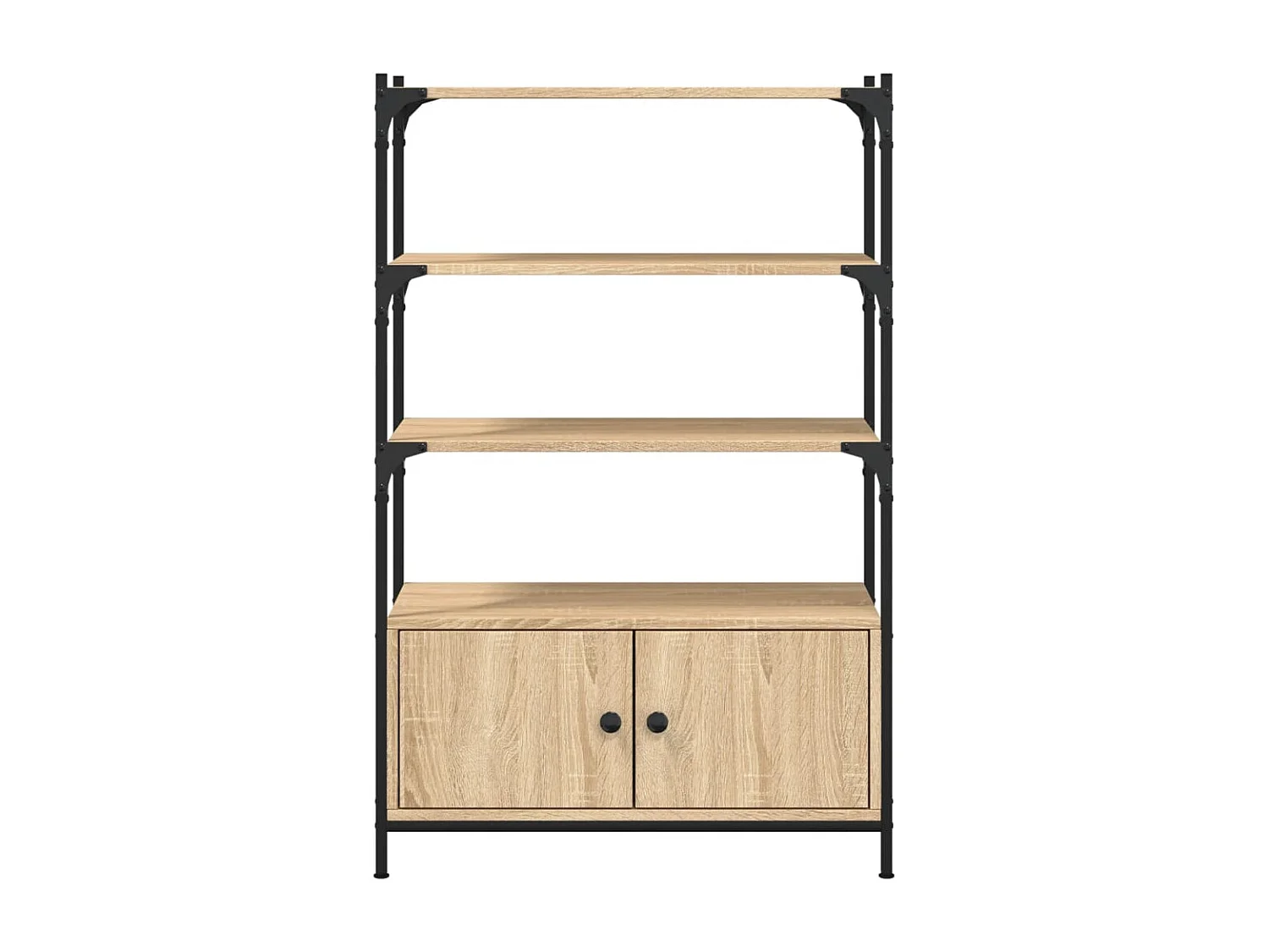 Estante c/ 3 prateleiras derivados de madeira carvalho sonoma