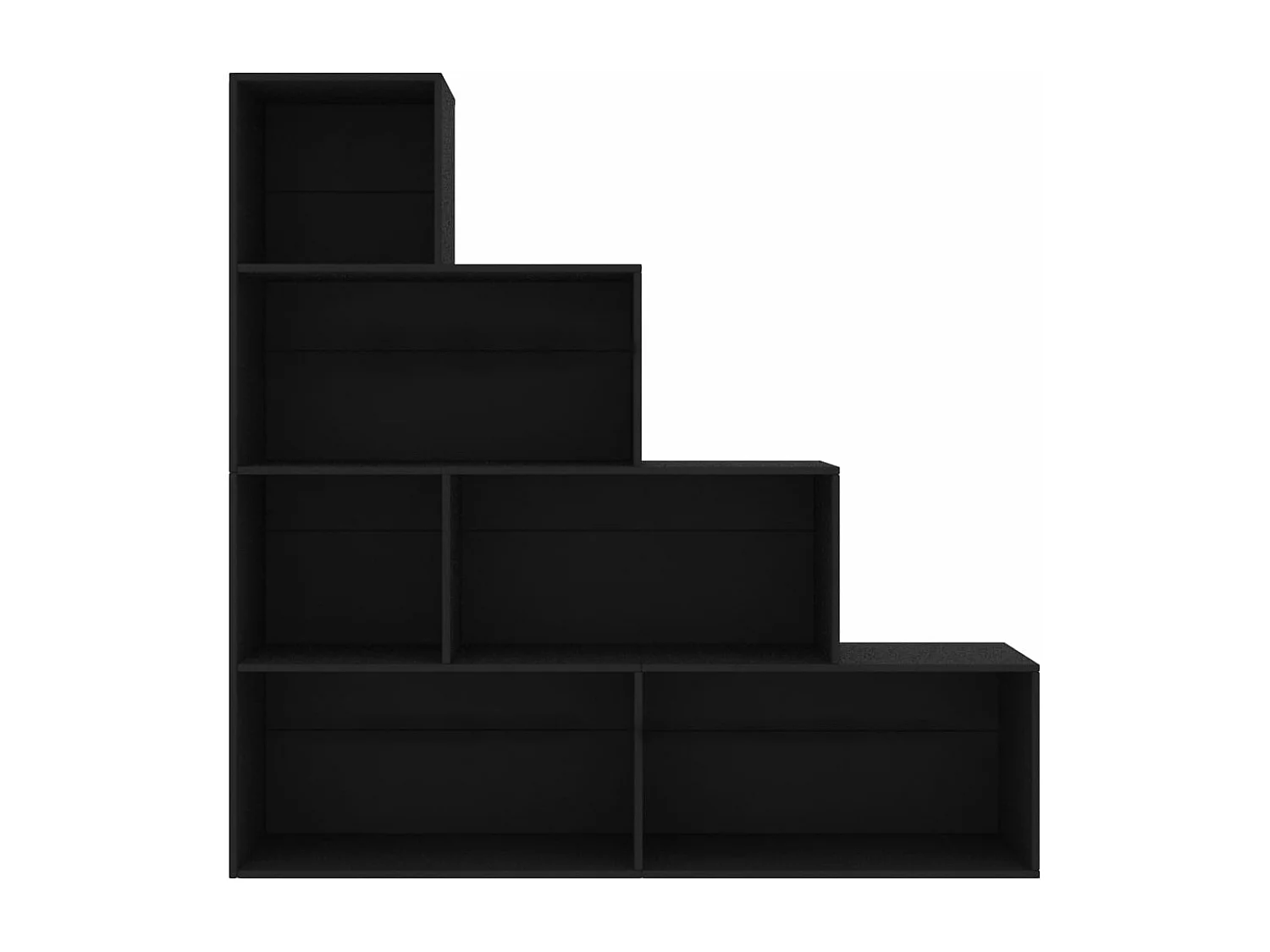 Boekenkast/kamerscherm 155x24x160 cm bewerkt hout zwart