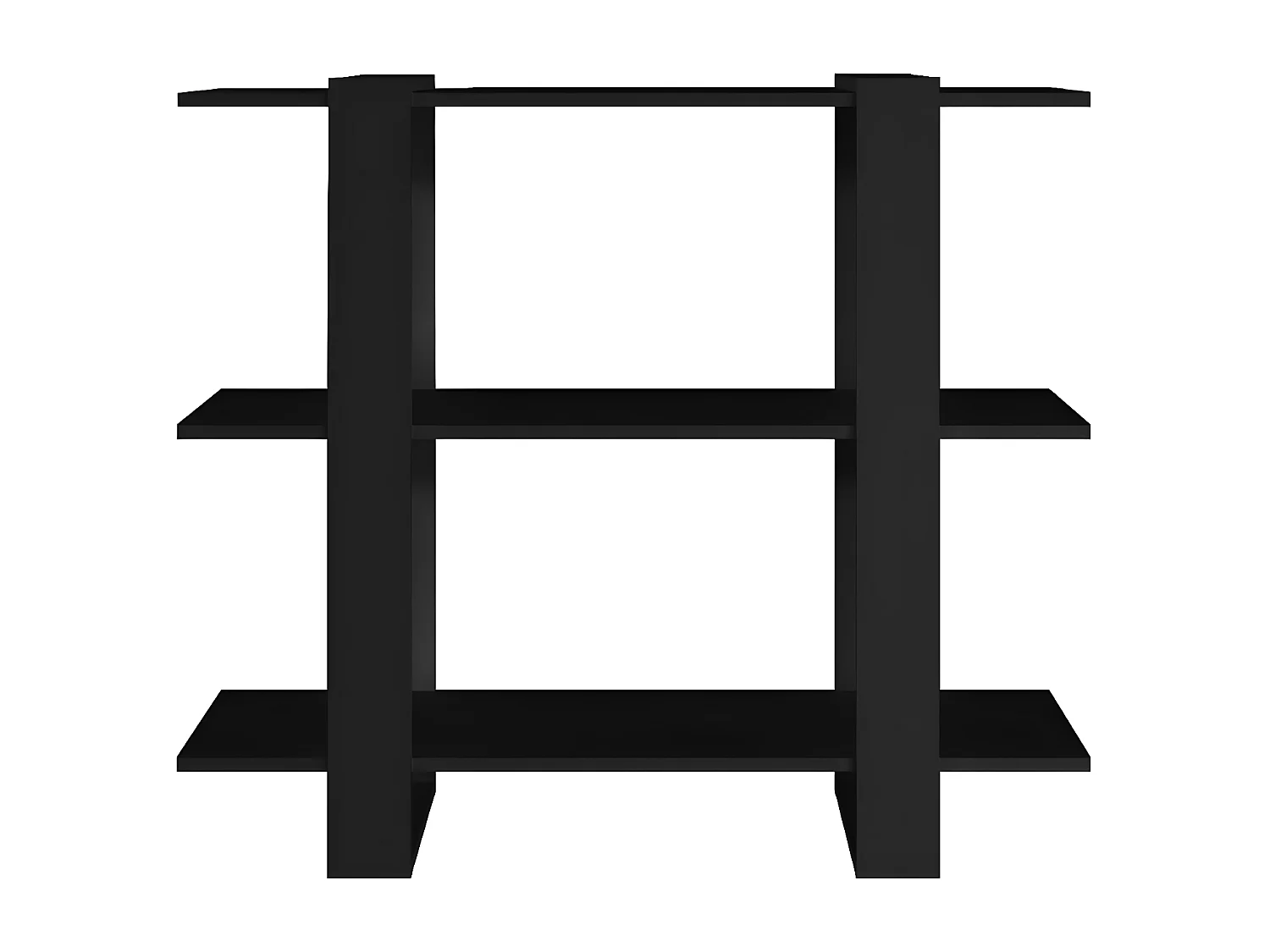 Bibliothèque/Séparateur de pièce Noir 100x30x87 cm