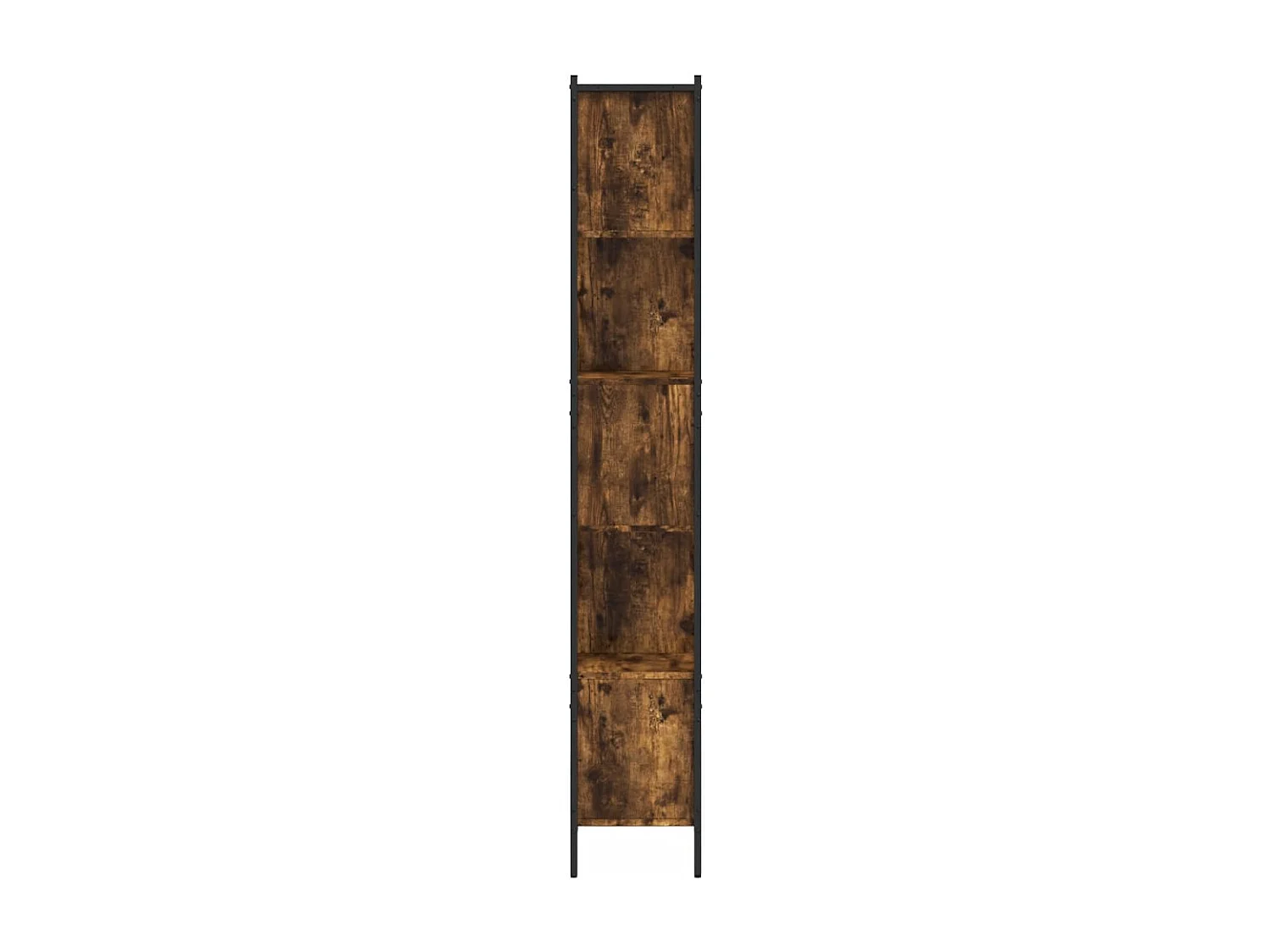 Bibliothèque chêne fumé 102x28x172 cm bois d'ingénierie