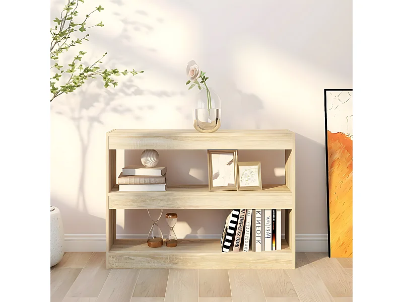 Bibliothèque/Séparateur de pièce Chêne Sonoma 100x30x72 cm