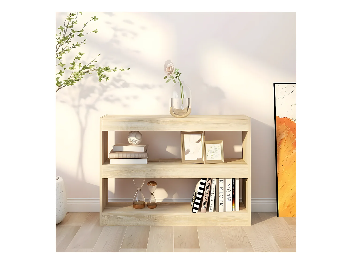 Bibliothèque/Séparateur de pièce Chêne Sonoma 100x30x72 cm