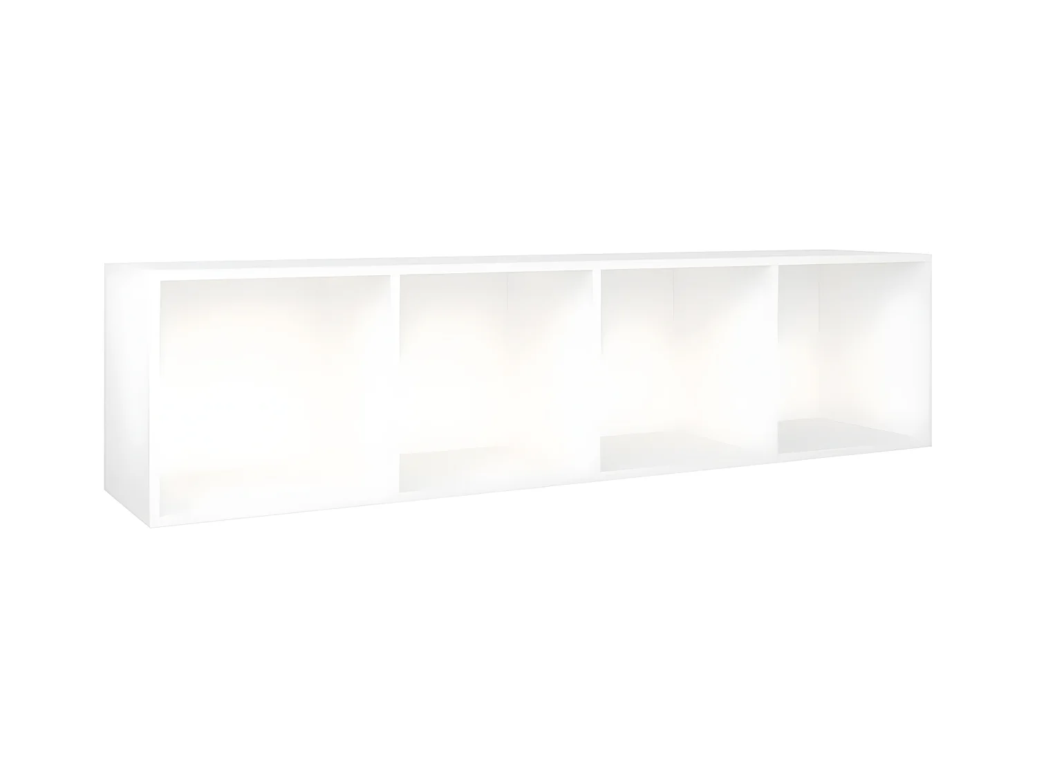 Bibliothèque/Meuble TV Blanc 36x30x143 cm Bois d'ingénierie