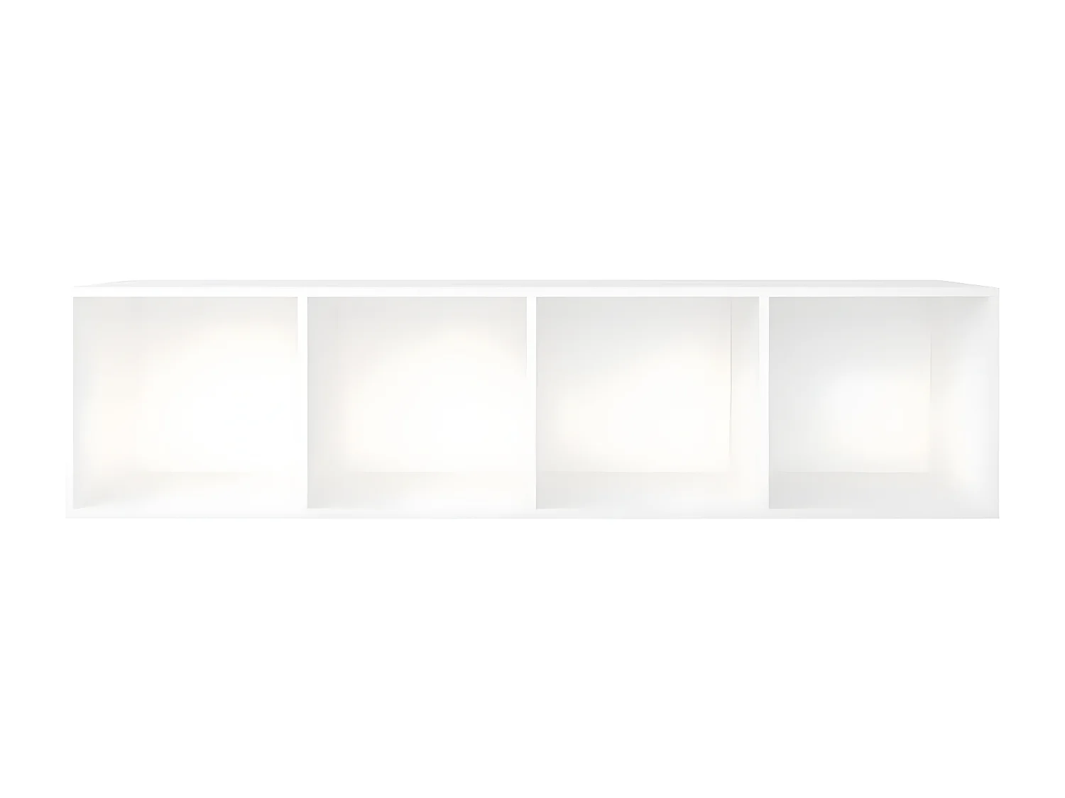 Bibliothèque/Meuble TV Blanc 36x30x143 cm Bois d'ingénierie