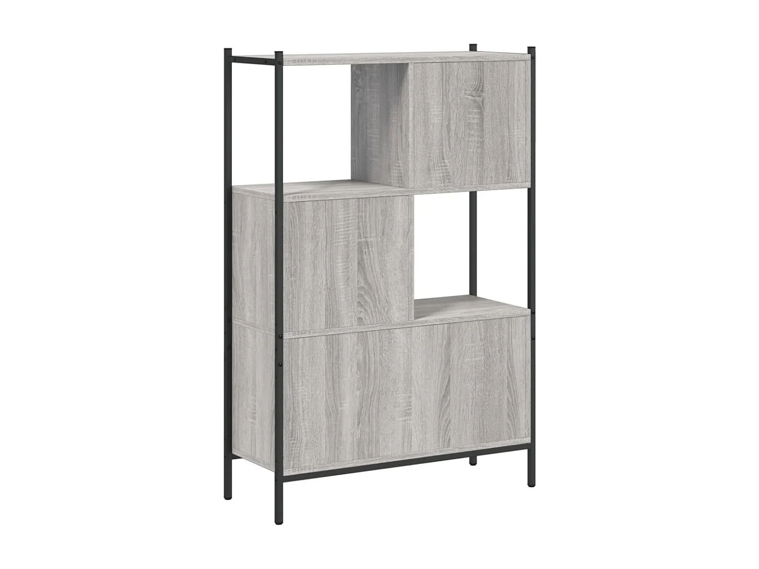 Bibliothèque sonoma gris 72x28x109 cm bois d'ingénierie