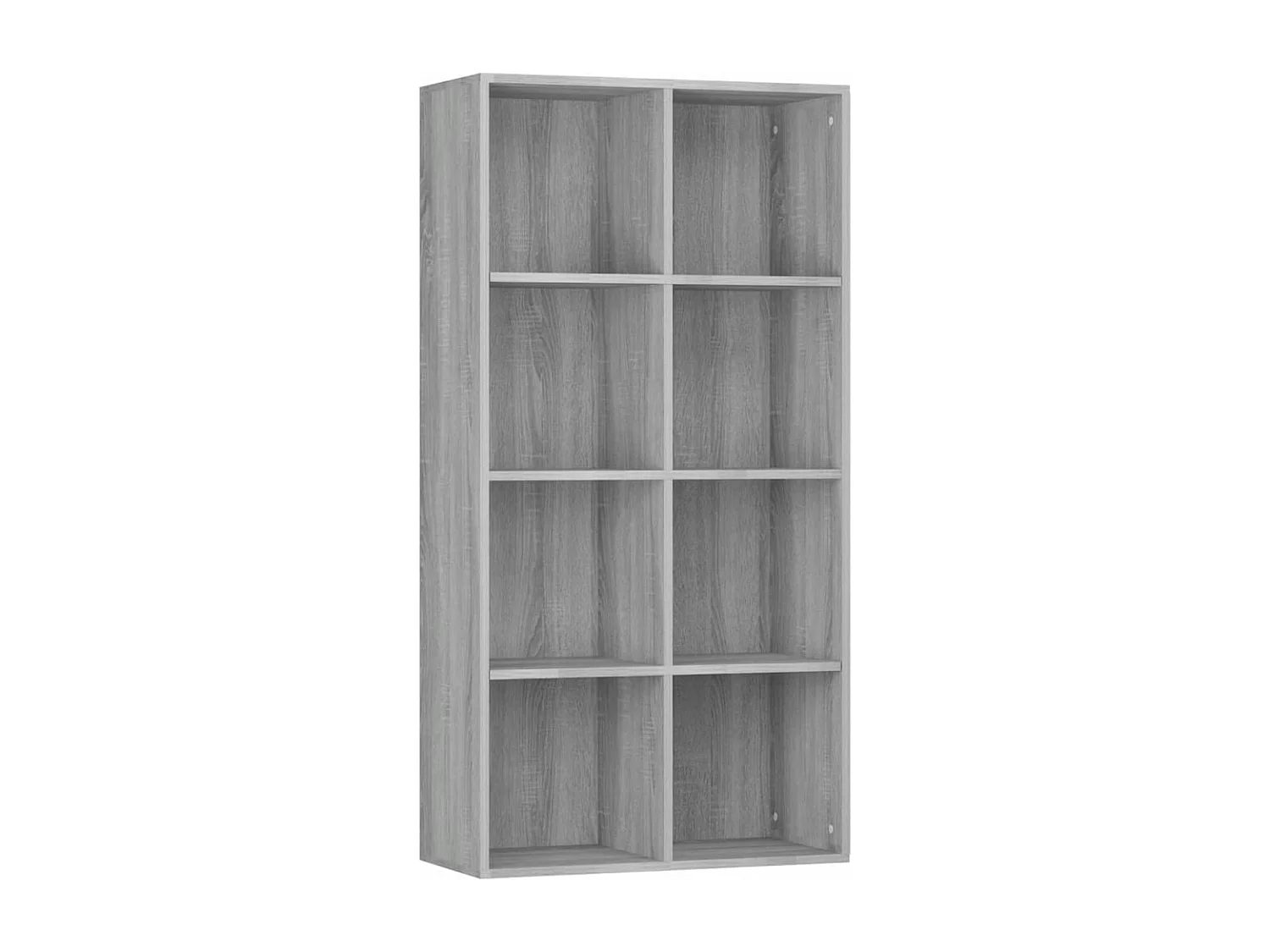 Boekenkast 66x30x130 cm bewerkt hout sonoma grijs