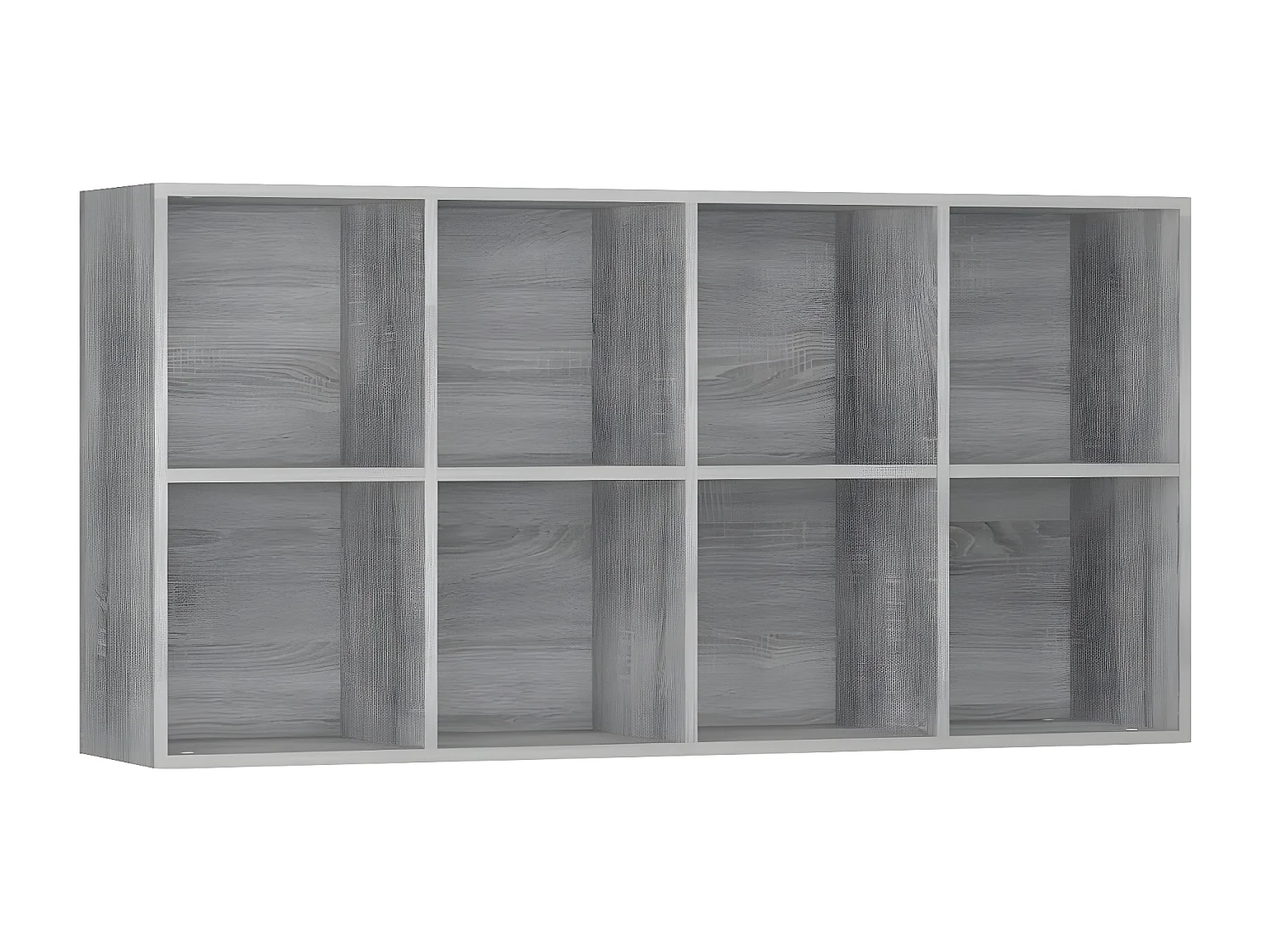Boekenkast 66x30x130 cm bewerkt hout sonoma grijs