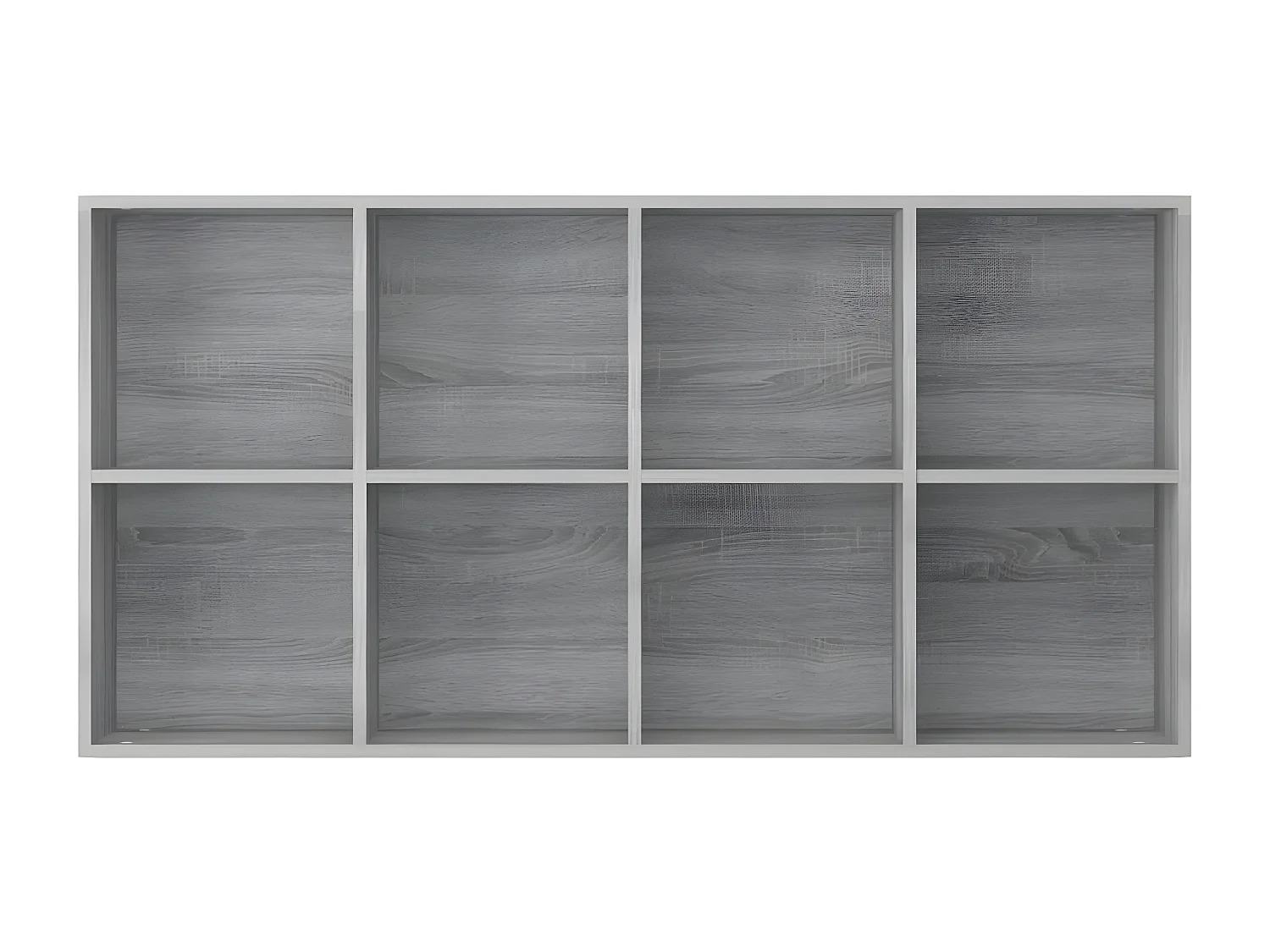 Boekenkast 66x30x130 cm bewerkt hout sonoma grijs