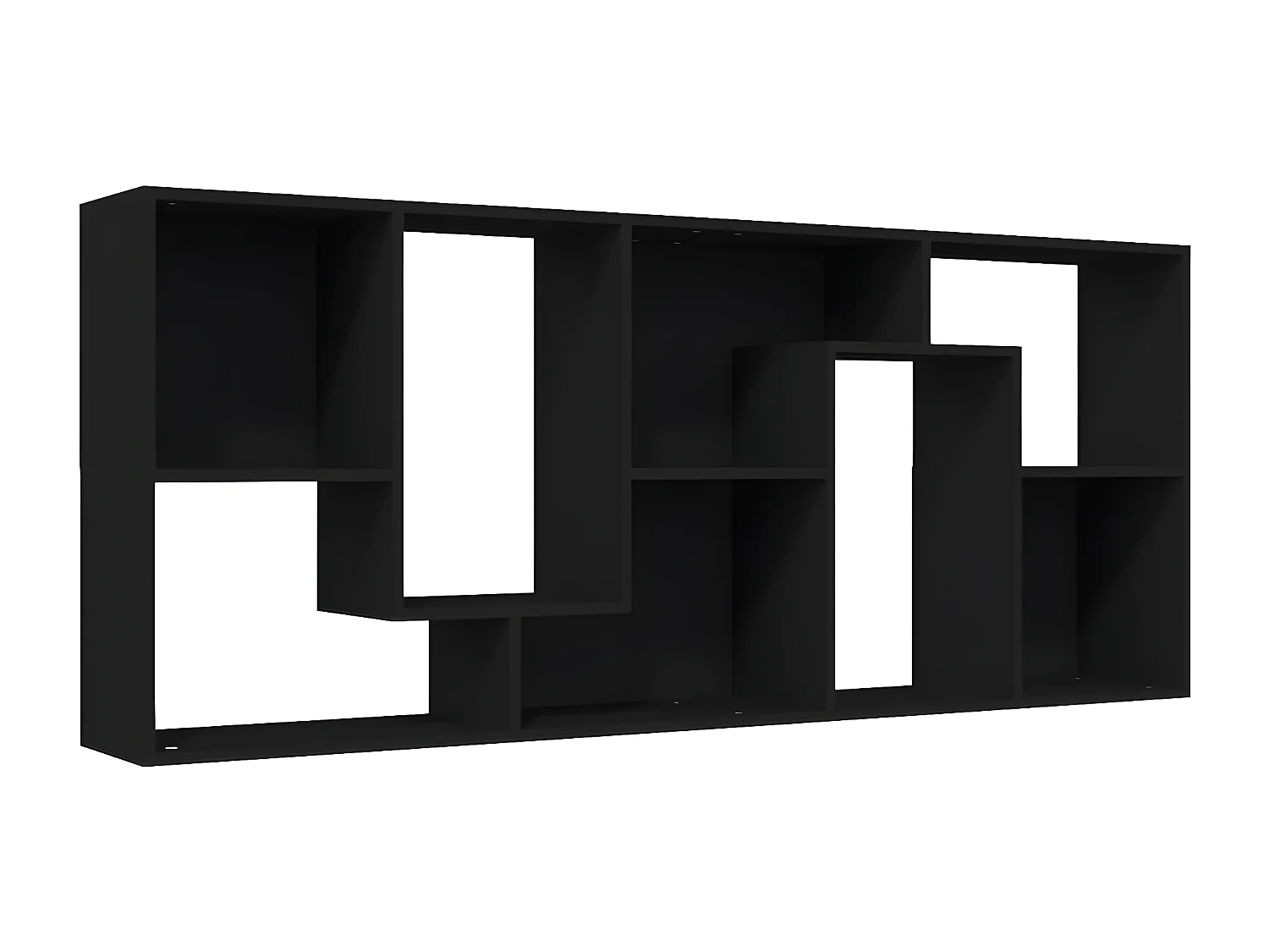 Estante 67x24x161 cm contraplacado preto