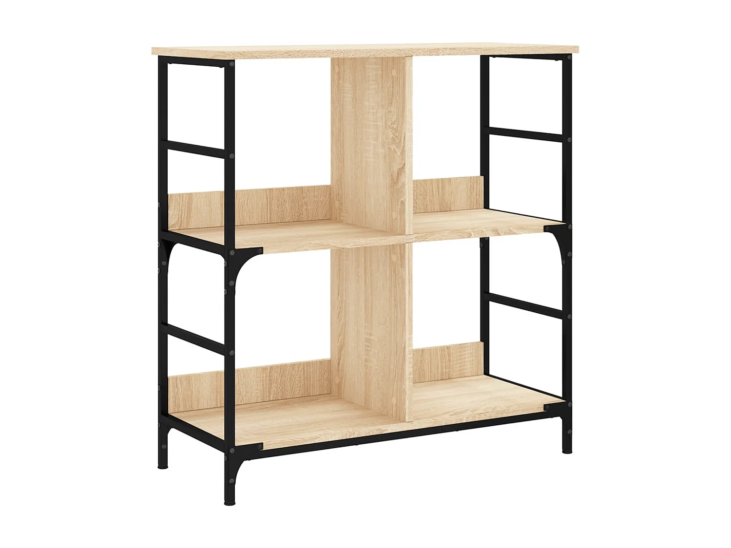 Bibliothèque chêne sonoma 78,5x33x82 cm bois d'ingénierie