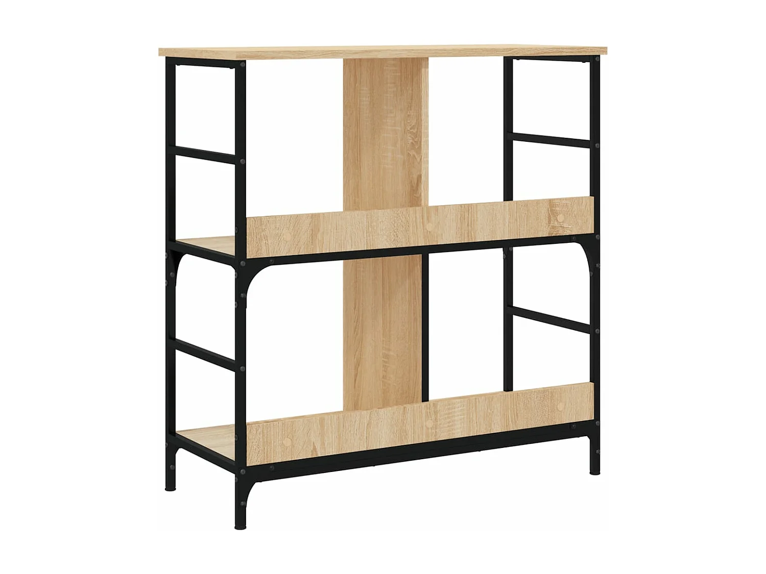 Bibliothèque chêne sonoma 78,5x33x82 cm bois d'ingénierie