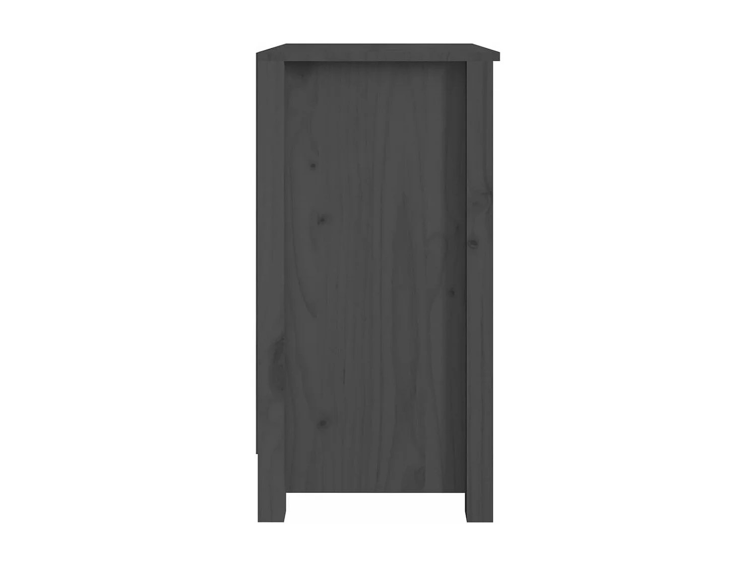 Bibliothèque Gris 50x35x68 cm Bois de pin massif