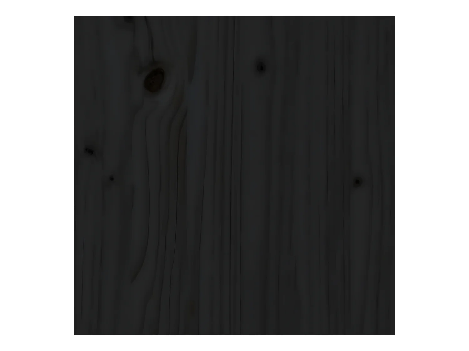 Bibliothèque Noir 60x35x71 cm Bois de pin massif