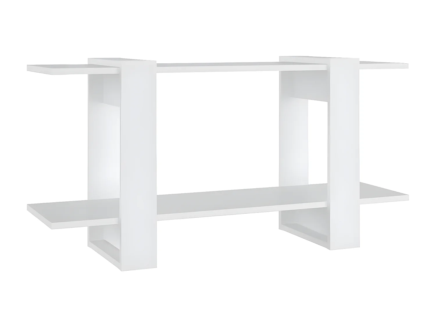 Bibliothèque Blanc 100x30x51 cm Bois d'ingénierie