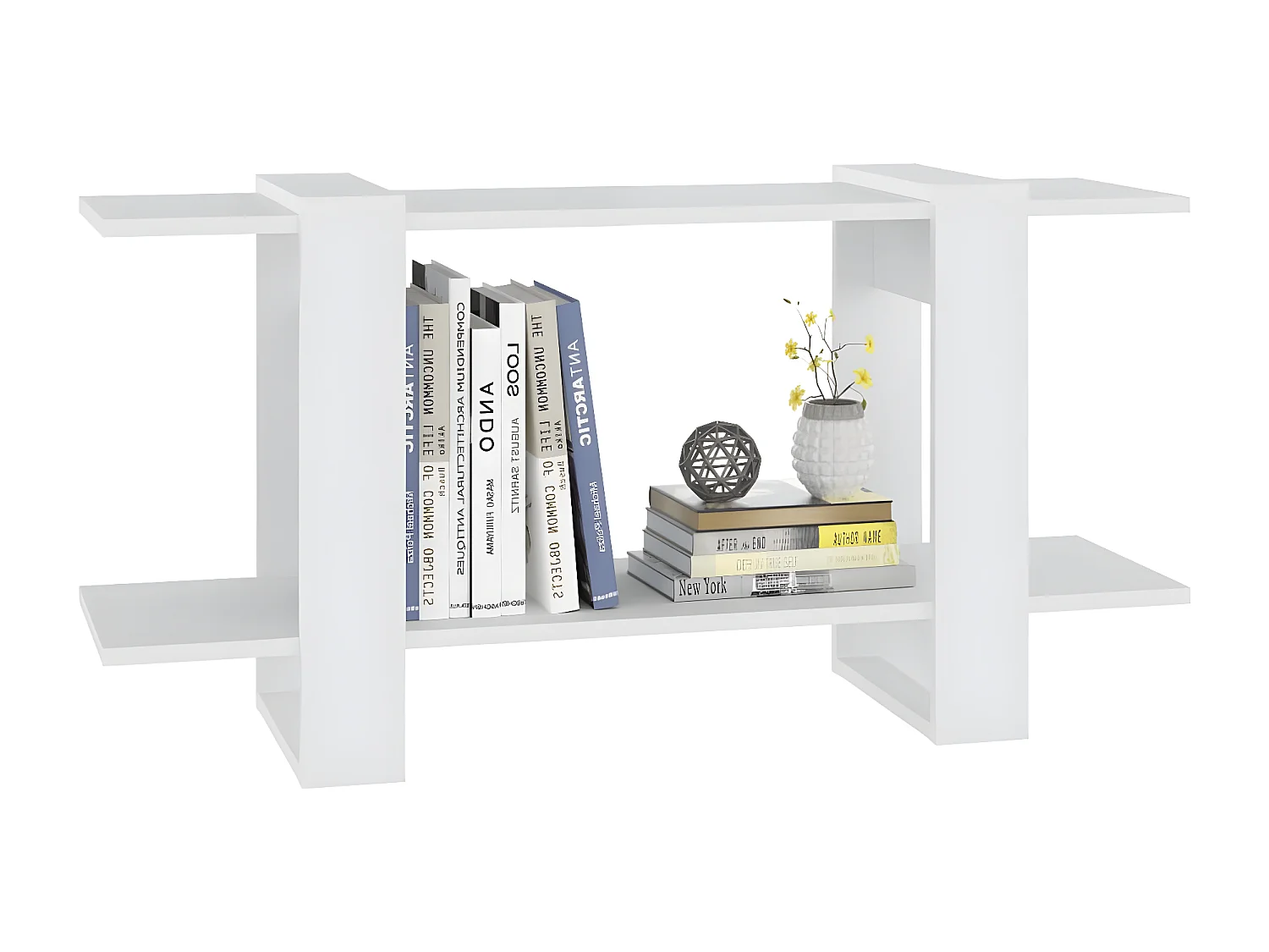 Bibliothèque Blanc 100x30x51 cm Bois d'ingénierie