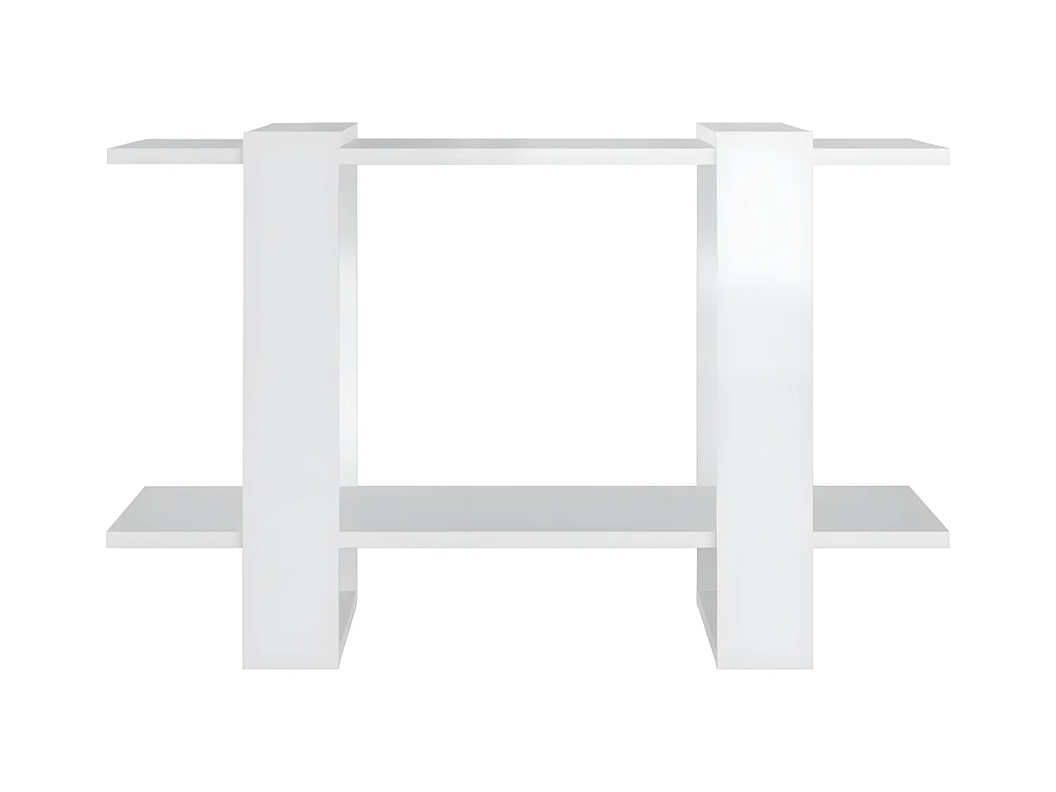 Bibliothèque/Séparateur de pièce Blanc brillant 80x30x51 cm