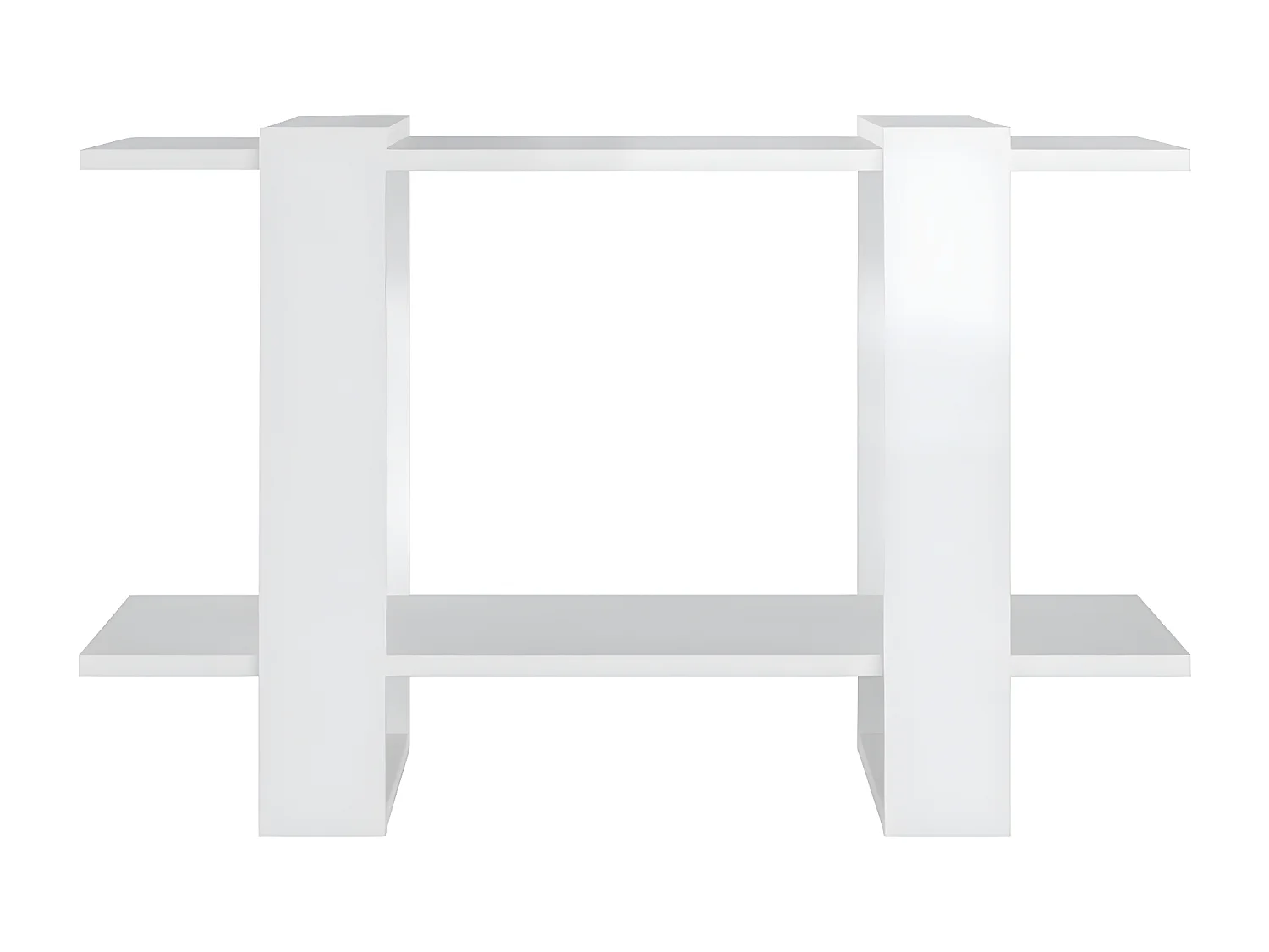 Bibliothèque/Séparateur de pièce Blanc brillant 80x30x51 cm