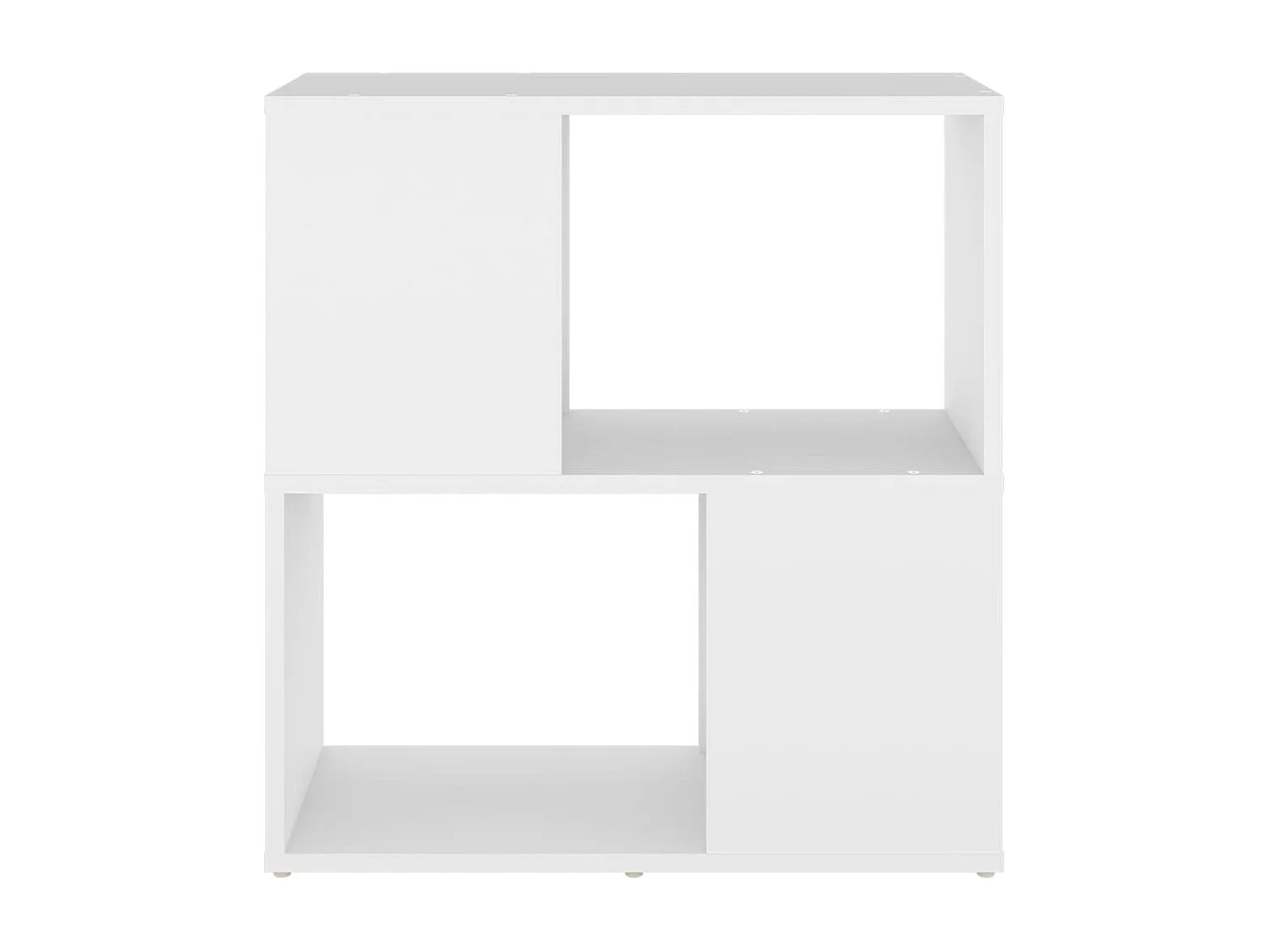 Estantería librería madera contrachapada blanco 60x24x63 cm