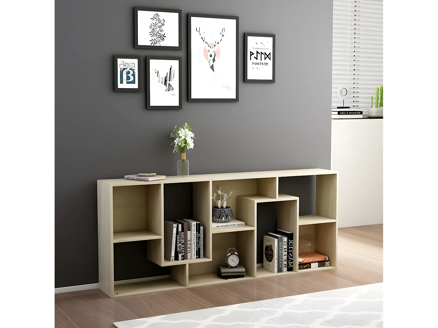 Bibliothèque Chêne sonoma 67x24x161 cm Aggloméré